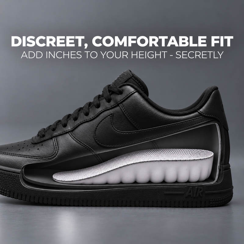 Sits flush in dress shoes and loafers