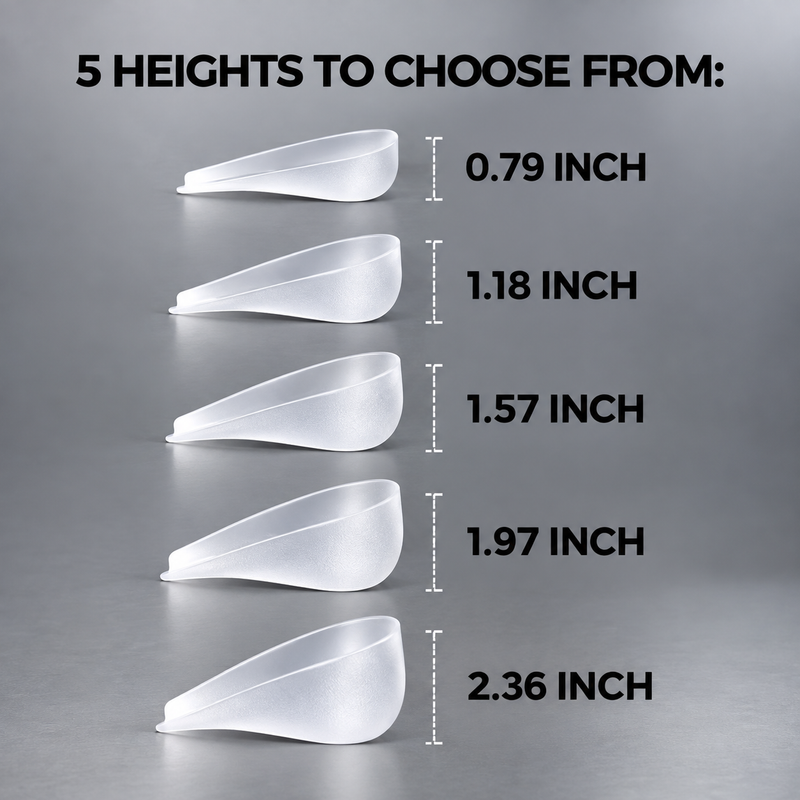 Five heights to choose from